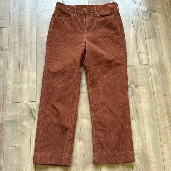 Rag & Bone Dylan Corduroy Ankle Burnt Orange Sz 29 - Picture 3 of 9